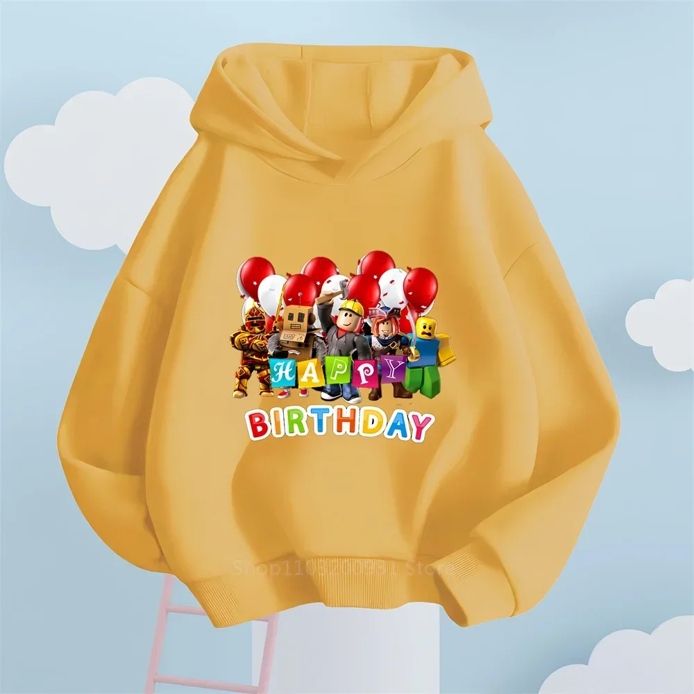 Толстовка С Принтом Robloxing Для Детей 2024 Модная И Забавная Активная Одежда