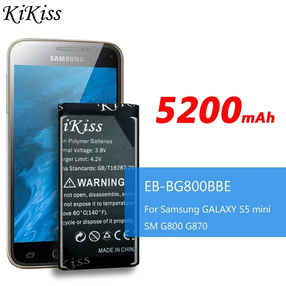Фотоаккумулятор большой емкости для Samsung GALAXY S5 mini S5MINI EB-BG800CBE G870a G870W