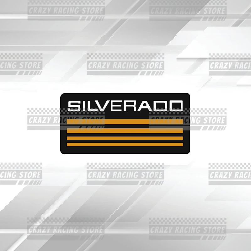 

Автомобильные значки для Chevrolet SILVERADO, эмблема багажника, металлические 3D наклейки, наклейки на кузов, декор, Стайлинг