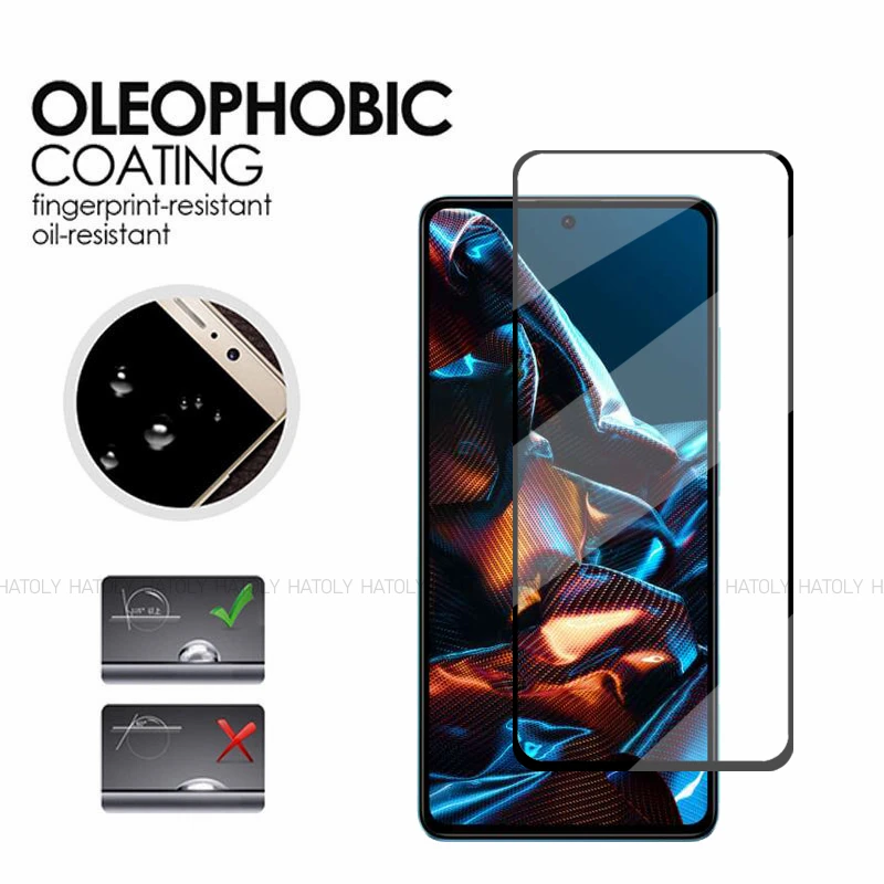 Закаленное стекло для Xiaomi Poco X5 Pro 2/4 шт. защита экрана зеркальная пленка телефона