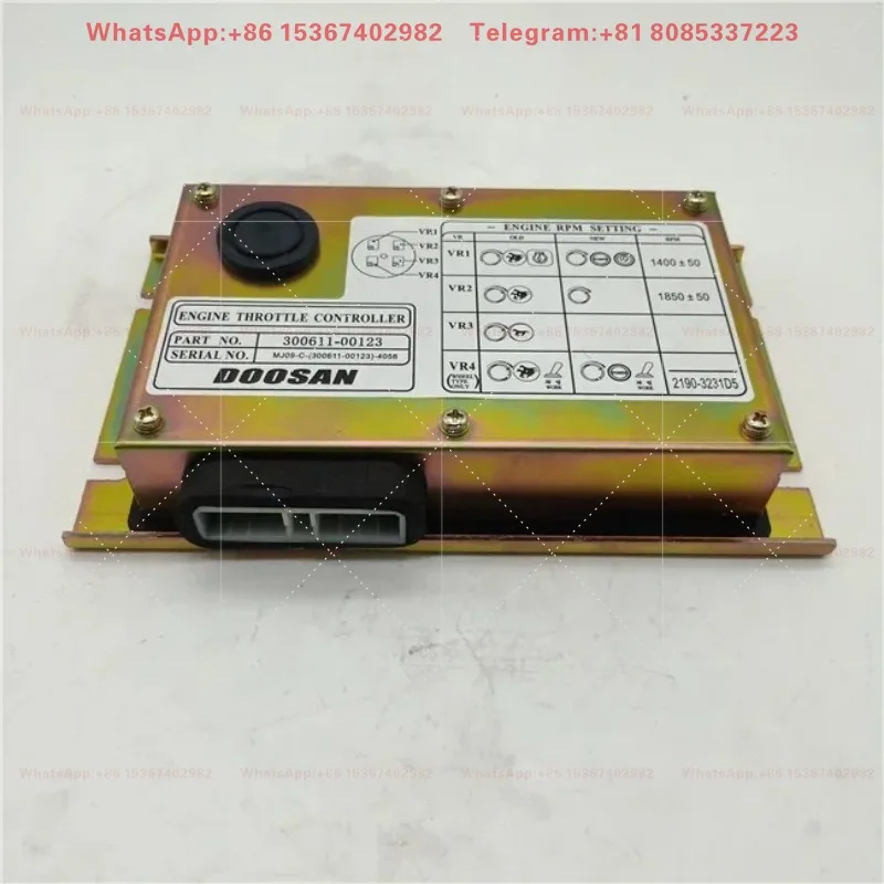 Фото Контроллер дроссельной заслонки для экскаваторов DX225LC, DH220-5, DH225-7, DH300-7 (номера деталей: 543-00074, 2543-1036, 300611-00123, 300611-00138) №1
