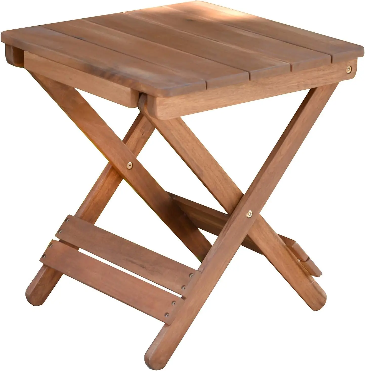 

Side Table - Small Folding Tables for , Porch, Deck, Fire Pit, Backyard Party or BBQ, Made of Hardwood