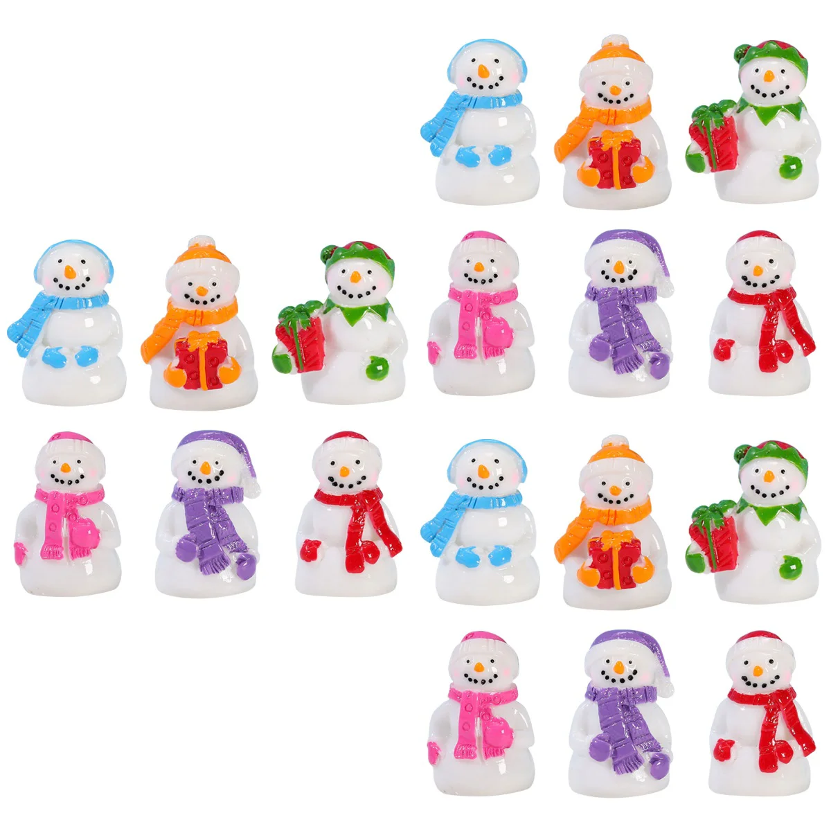 

Snowman Christmas Mini Miniature Tabletop Figure Decorative Decor Tiny Figurine Ornament Adorable Resin Accessories Miniatures
