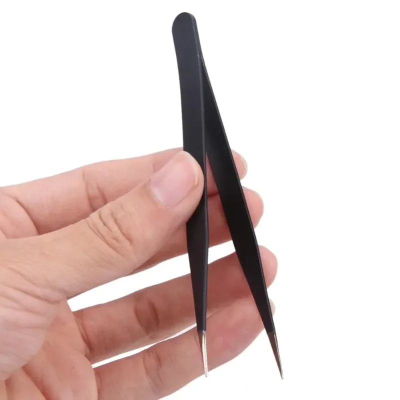 2 шт. антистатические пинцеты для ногтей из нержавеющей стали