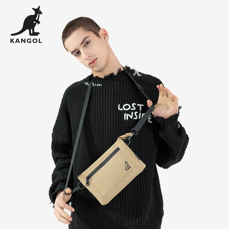 

Дизайнерская нагрудная сумка KANGOL, Холщовая Сумка через плечо, мужская сумка через плечо, Женская Повседневная сумка-мессенджер 2021, сумка ун...
