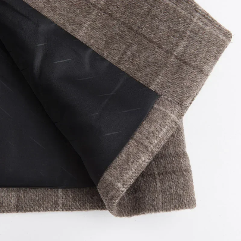 Новое поступление модное супер большое зимнее мужское шерстяное пальто большого