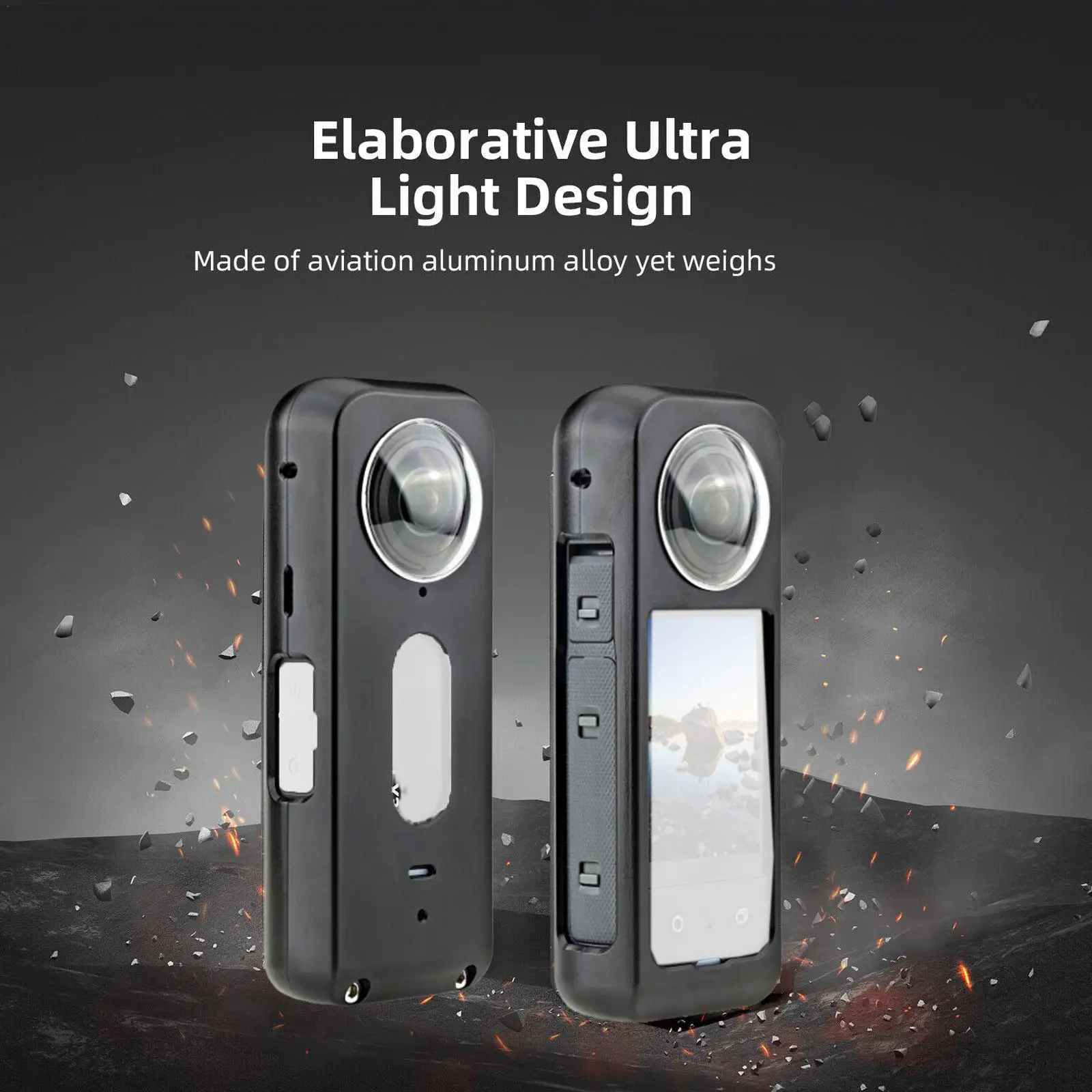 

Металлическая эффективная клетка для Insta360 X3, защитная рамка и Защитная крышка для объектива Insta360 X3, аксессуары для экшн-камеры V2G6