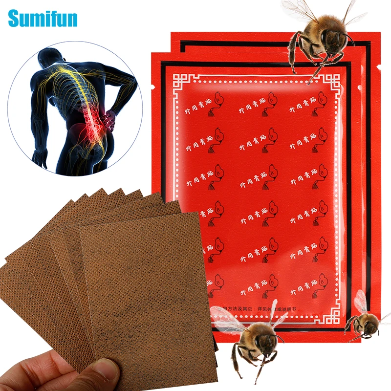 

8/16pcs Sumifun Bee Venom Powerful Pain Relief Patch Chinese Medicine Treat Cervical Spondylosis Lumbar Muscle Strain Arthritis