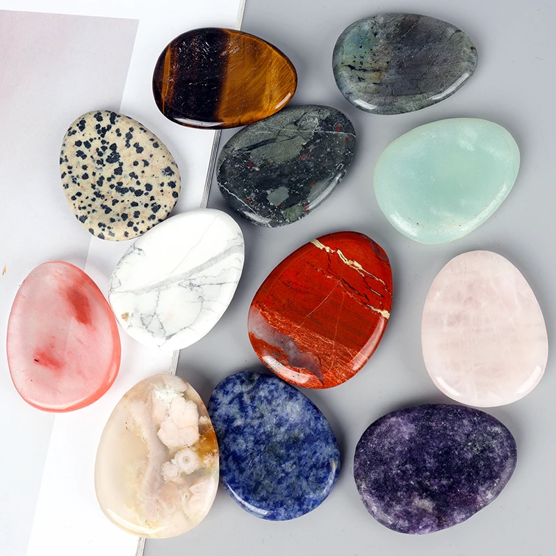 Нефритовый пальмовый камень чакры натуральный кристаллический кварц