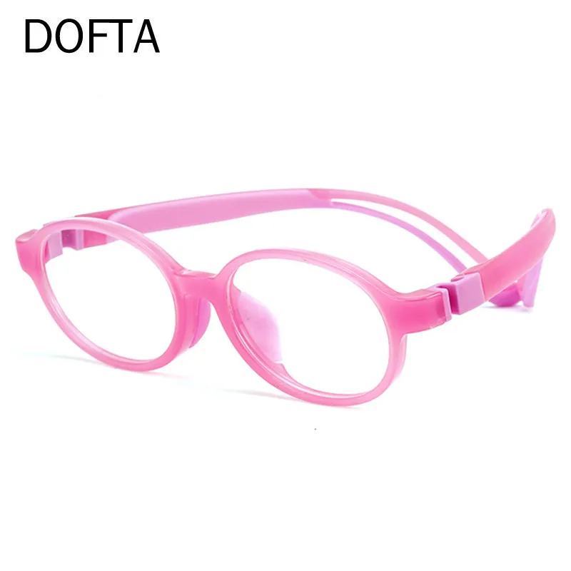DOFTA детские круглые силиконовые гибкие очки в оправе для мальчиков и девочек