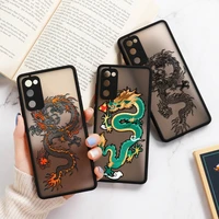 black dragon case for samsung a52s cases hard funda for samsung galaxy a32 a52 a12 a72 a21s s20 fe s21 ultra plus a 52 12 cover