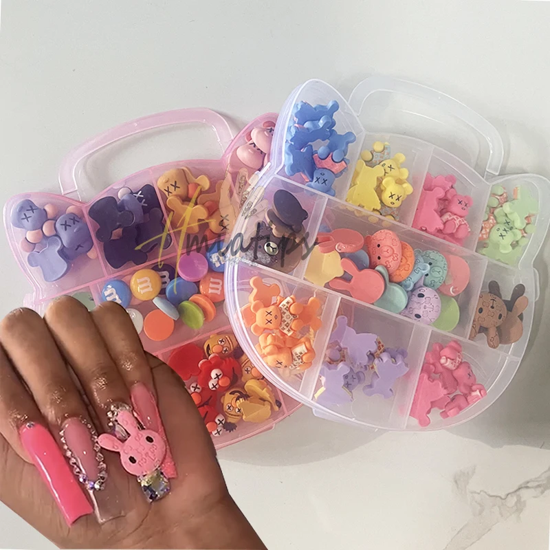 

Смешанные искусственные полимерные цветные аниме подвески для ногтей мультяшный дизайн украшения для ногтей «сделай сам» акриловые матер...