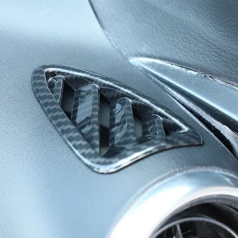 ABS карбоновый прибор, боковая рамка для выпуска кондиционера, накладка для Fiat 124 Abarth 124 2016-2024, декоративная крышка для вентиляционного отверстия