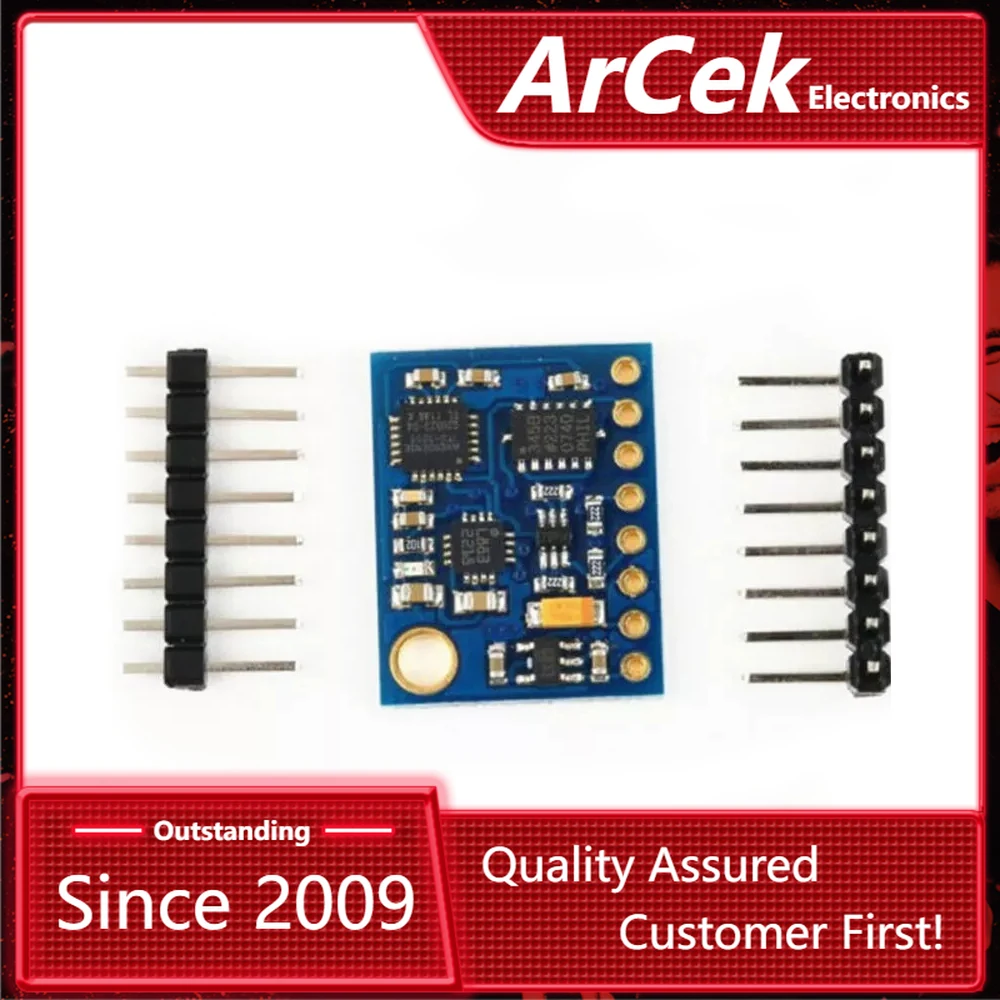 GY-85 BMP085, модули датчиков 3 в-5 в, 9-осевой модуль датчика (ITG3205 + ADXL345 + HMC5883L) ,6DOF 9DOF тет-сенсор