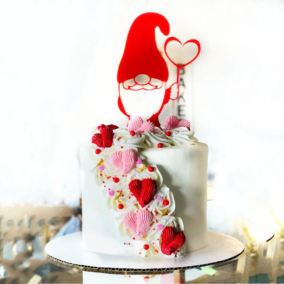 

2023 Merry Christmas Cake Topper Red Santa Claus Acrylic Happy Birthday Cake Topper Kids Christmas Gifts Xmas Dessert Decoration