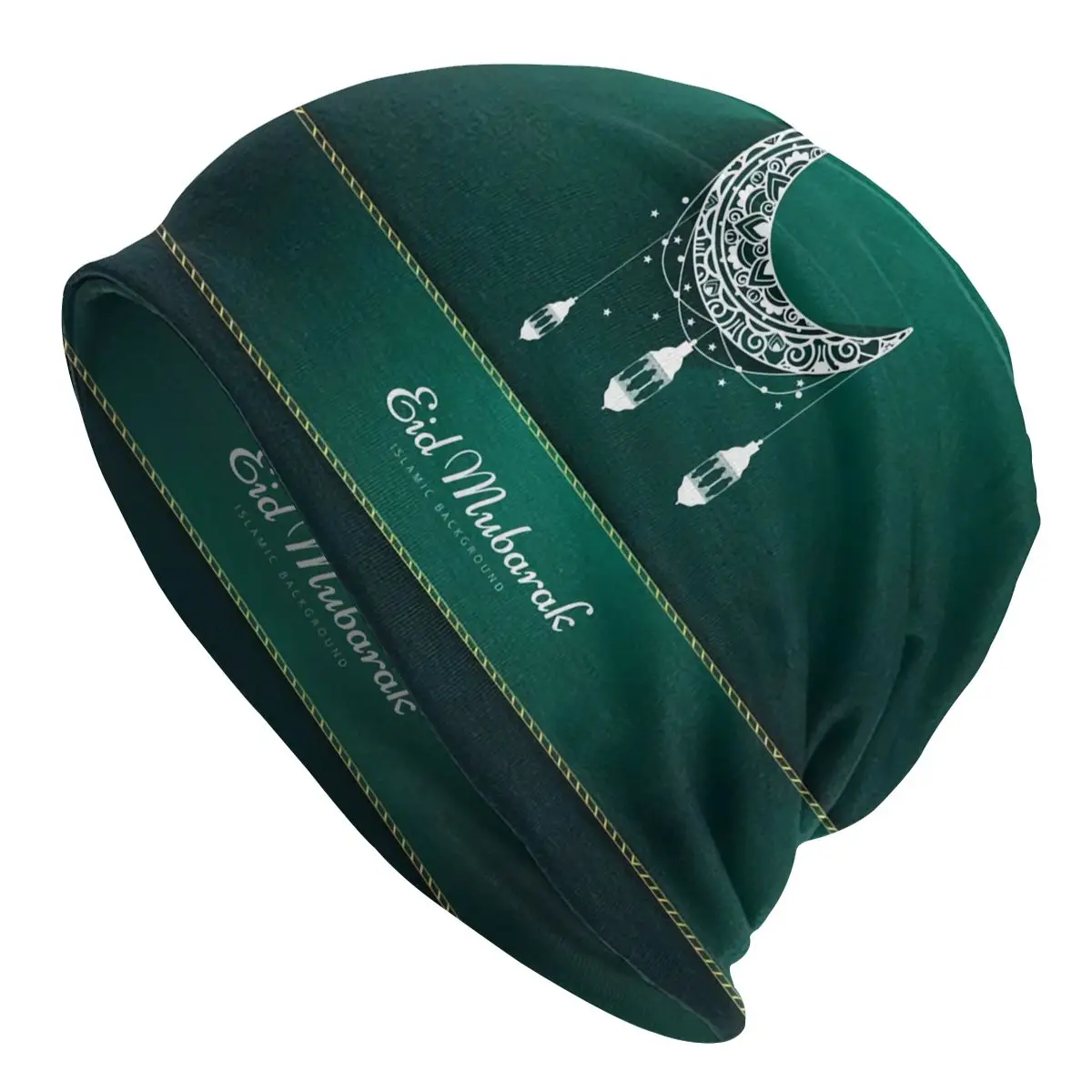 

Eid Mubarak Beanie Bonnet Knitting Hat Men Women Fashion Unisex Adult Ramadan Muslim Kareem Warm Winter Skullies Beanies Caps