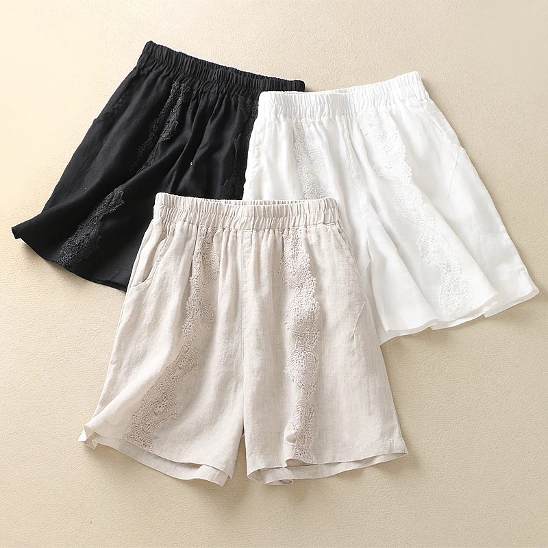 

Summer New Sweet Solid Color Shorts Women Elastic Waist Casual Shorts JY701