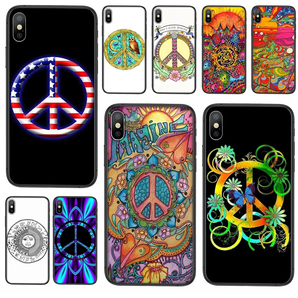 Для Samsung Galaxy Note 10 Plus Ultra M51 M31 M30S J6 J8 2018 A10 A10S A11 Ippy Hippie Psychedelic Black Etui Fashion Cheap |
