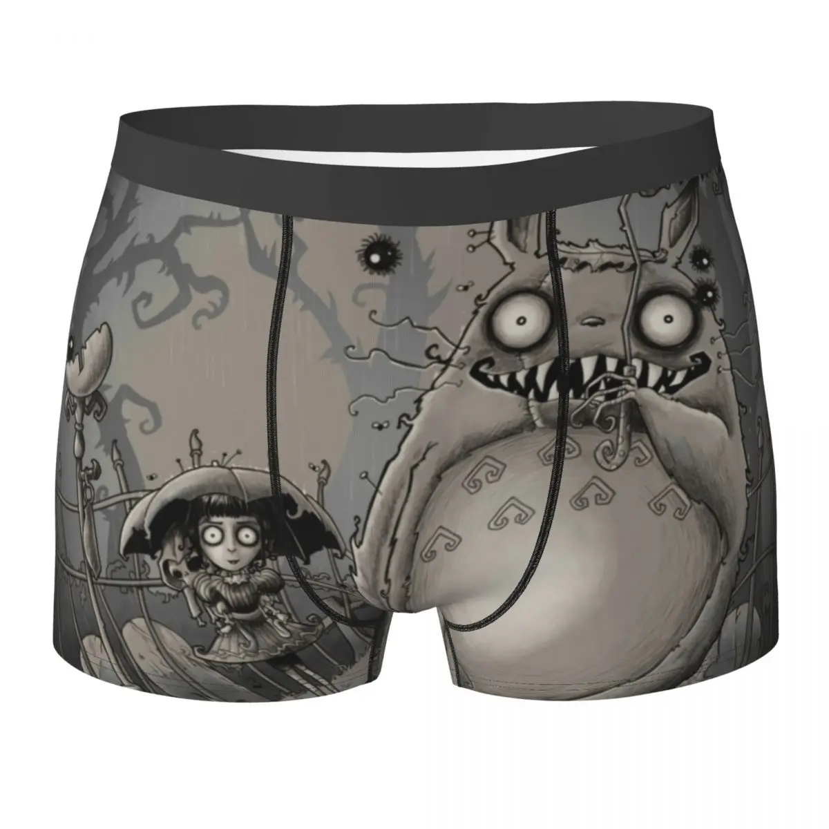 

My Neighbor Totoro Underwear My Creepy Neighbor Male Shorts Briefs Soft Boxer Shorts High Quality Design Plus Size Underpants