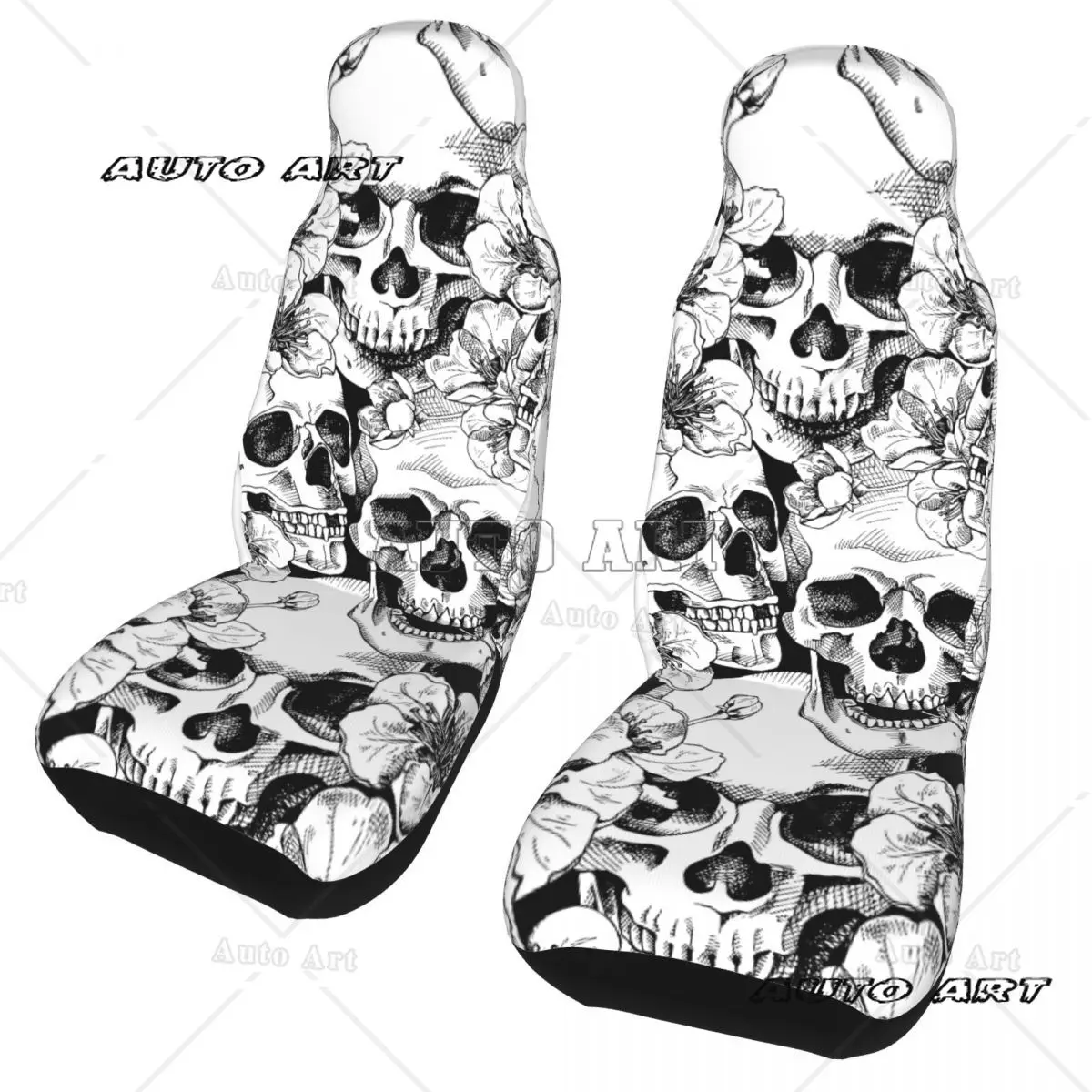 Cool Skull Universal Car Seat Cover AUTOYOUTH Seats Covers Fiber Accessories