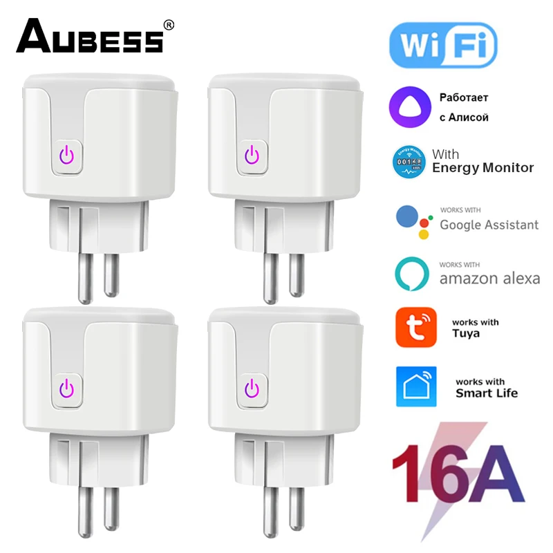 

Умная розетка с поддержкой Wi-Fi, 16 А