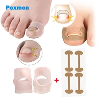 pexmen 6pcs gel ingrown toenail corrector sleeves big toe nail healing sticker protectors paronychia treatment pedicure tool