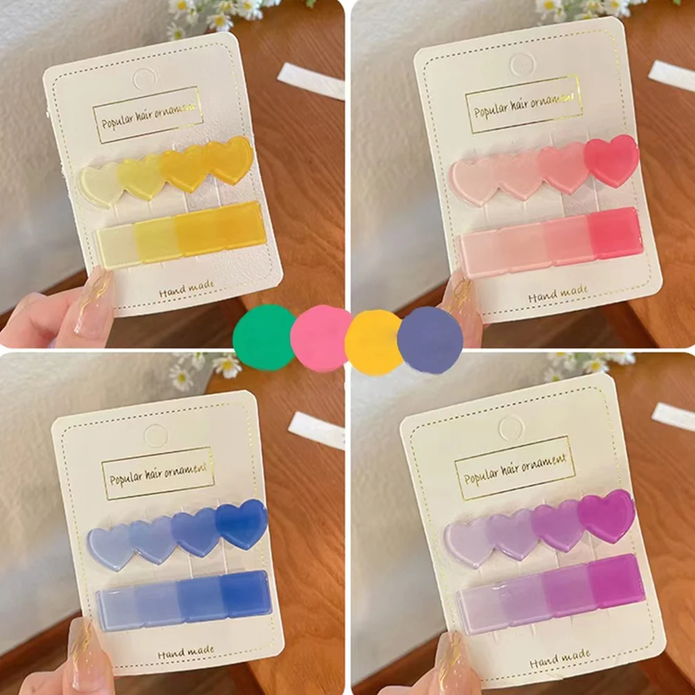 

Заколки для волос карамельных цветов с градиентом, заколка для волос для девочек, летние Мультяшные заколки для волос, модные аксессуары дл...