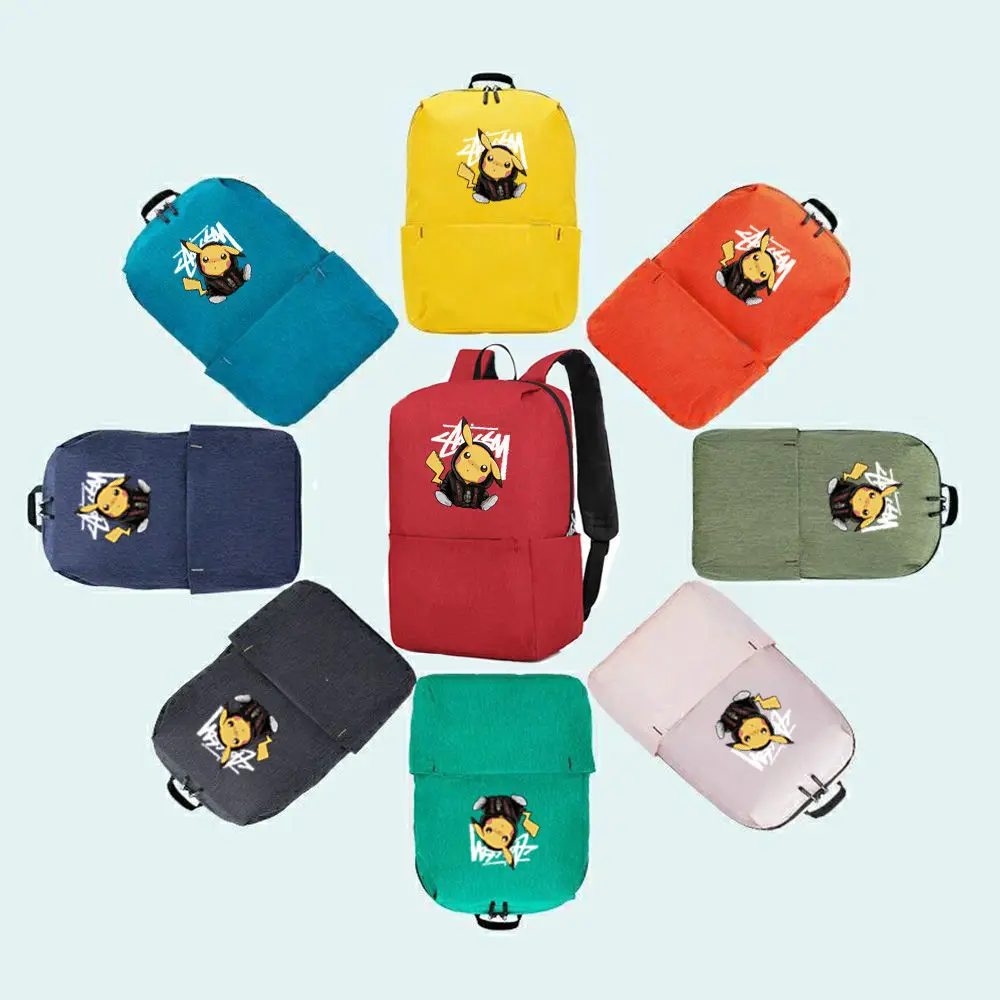 

New Cartoon Pikachu Schoolbag Fashion Simple Children's Primary School Students Junior High School Students Casual Backpack