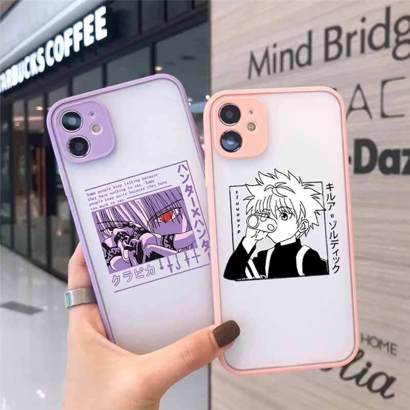 

Phone Cover for IPhone 12 11 Pro Max X XS XR 7 8 7Plus 8Plus 6S 13 Hisoka Hunter X Hunter Killua Zoldyck Anime Clear Case Funda