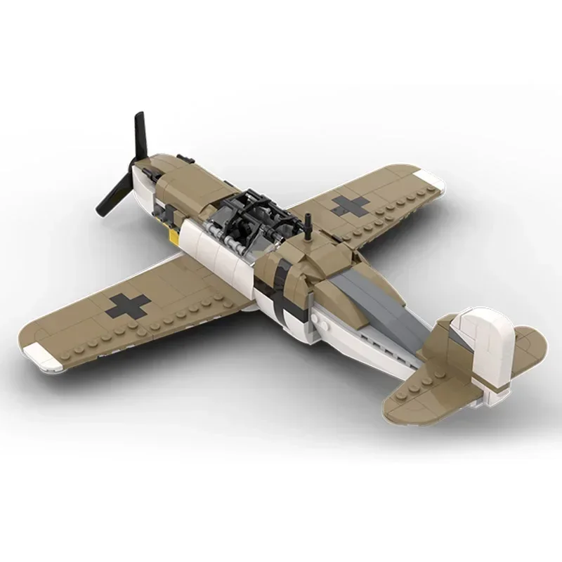 Moc строительные кирпичи военная модель Messerschmitt Bf 109 технологические модульные