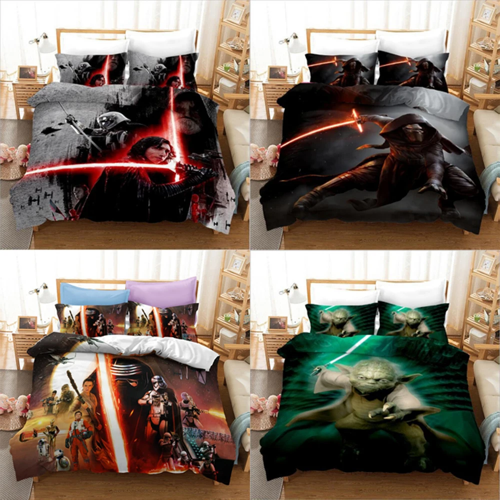 

3D Movie Star Planet War Print Duvet Cover Space Bedding Set Teens Quilt/Comforter Cover 2/3pcs Twin Queen King Size Bedclothes