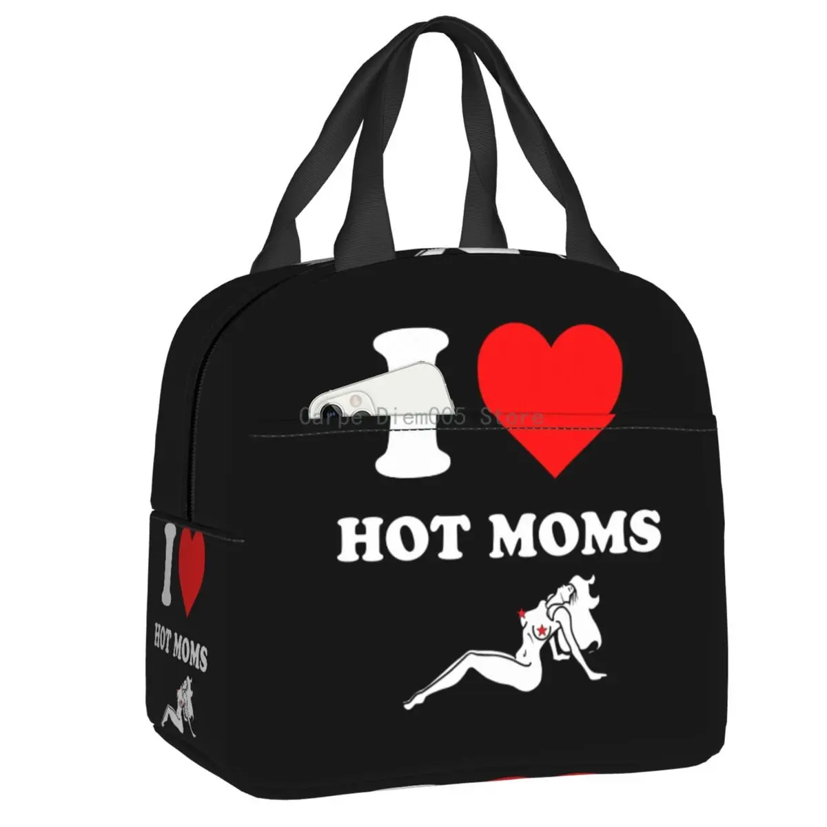 

Изолированная сумка-тоут для ланча для женщин и детей, переносной охладитель для горячих мам, Термальный Ланч-бокс, уличный пищевой контейн...