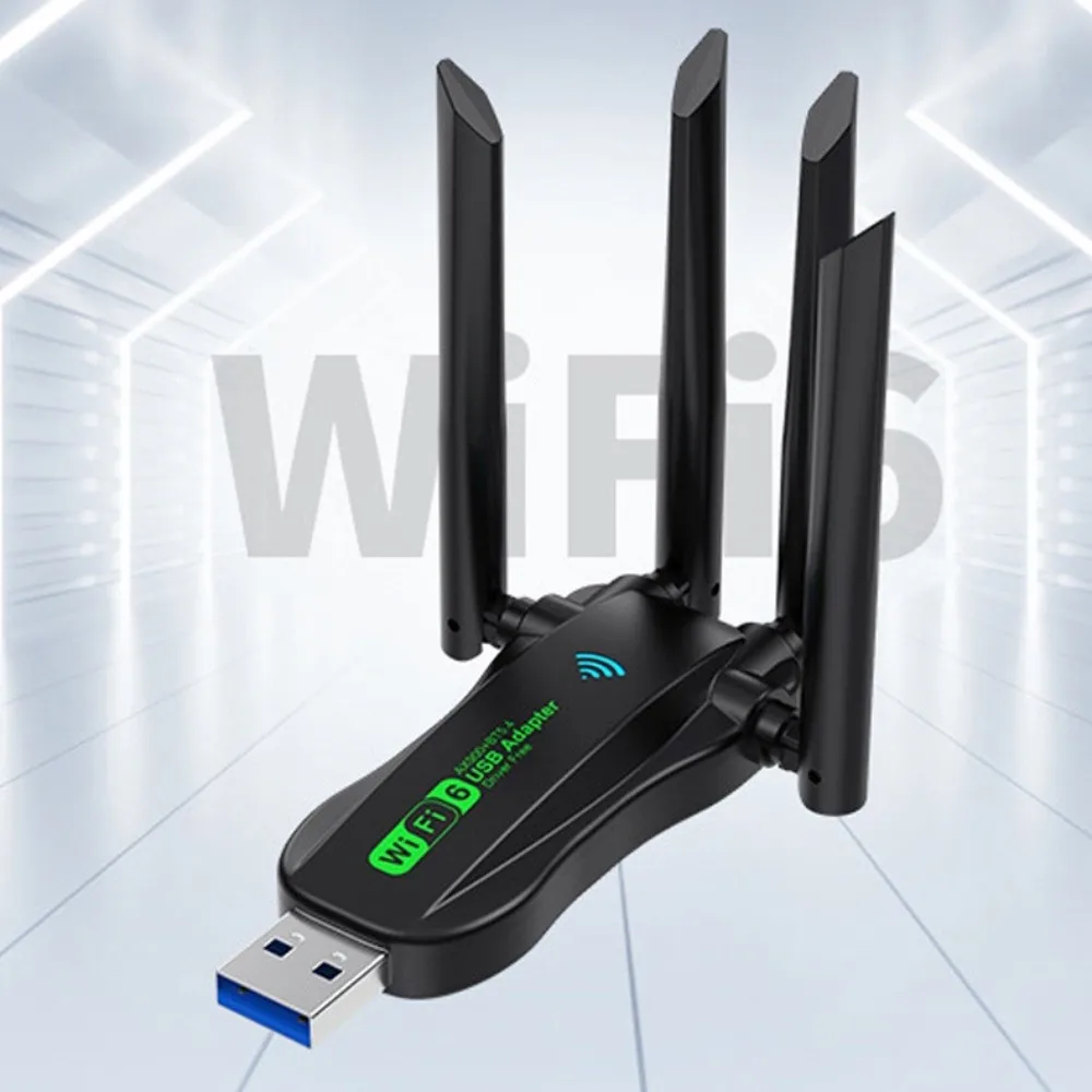 Фото USB-адаптер AX900 Dual Band WiFi6 с Bluetooth 5.4, 2.4G/5Ghz, 900 Мбит/с, Wi-Fi донгл, приемник, USB-интерфейс, беспроводная сетевая карта №3