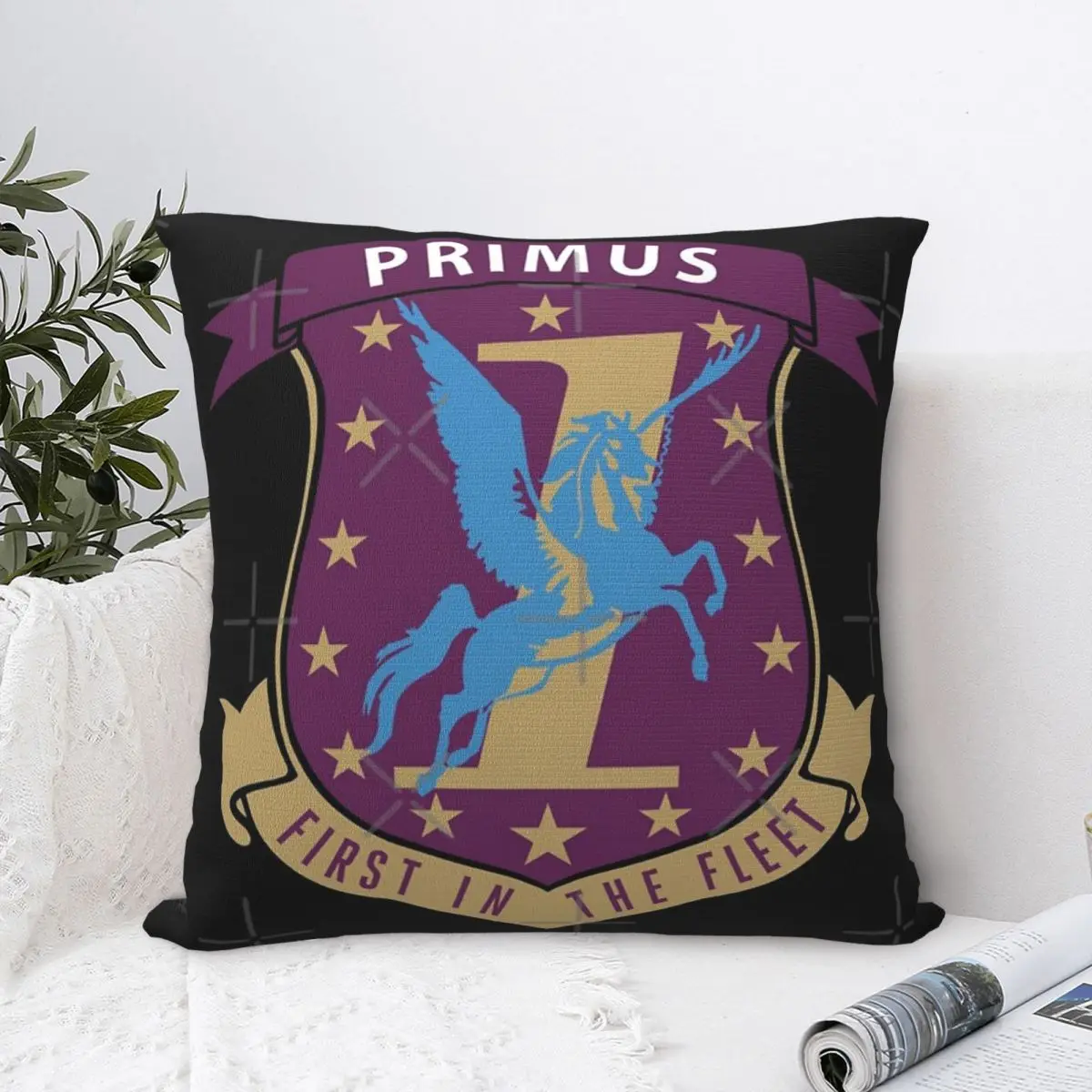 Battlestar Galactica Primus First In The Fleet наволочка черный чехол на подушку