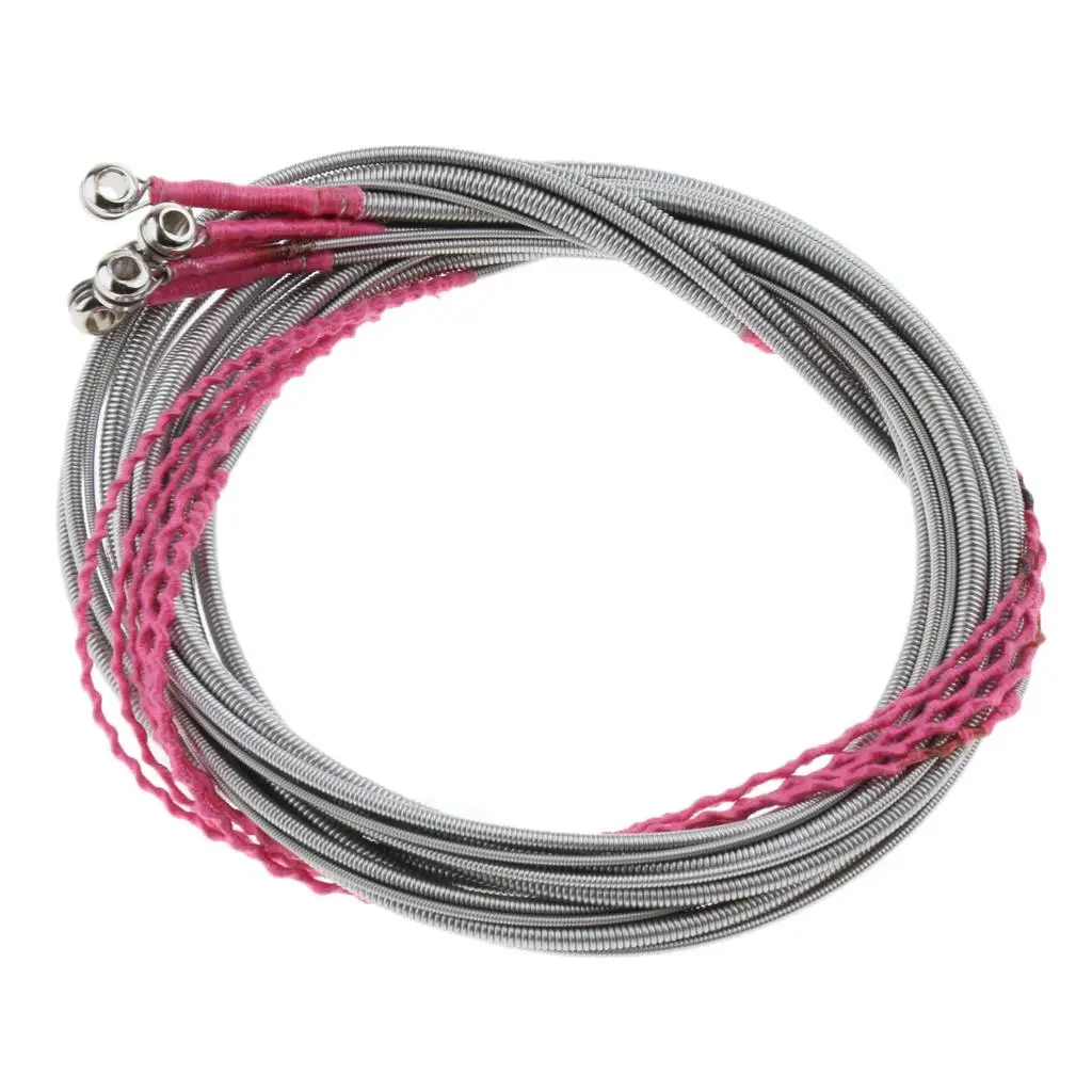 

5x Steel Electric Bass Strings Set For Bass Replacement Great