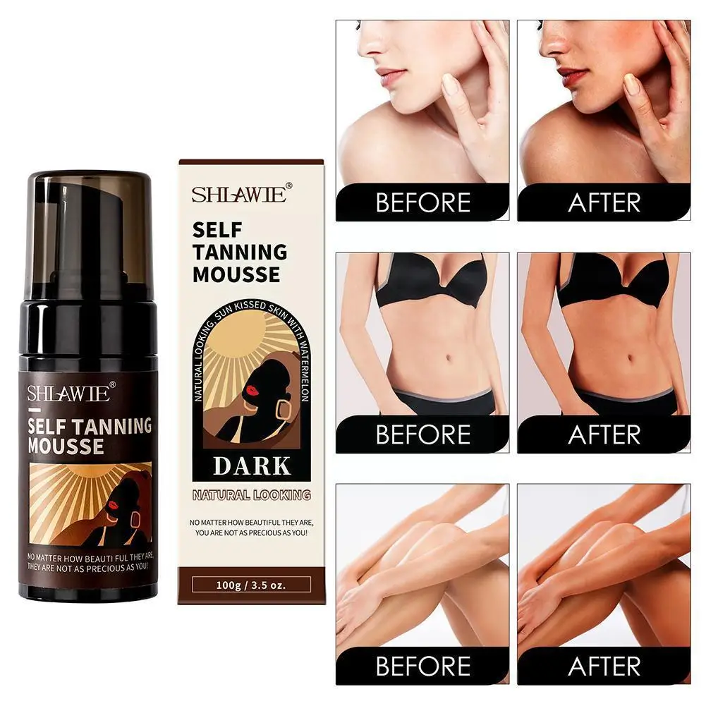 

Самозагар W9X2, 100 г, мусс для лица, тела, без солнца, пикантный самозагар, долговечный натуральный загар, удлиняющий лосьон для загара