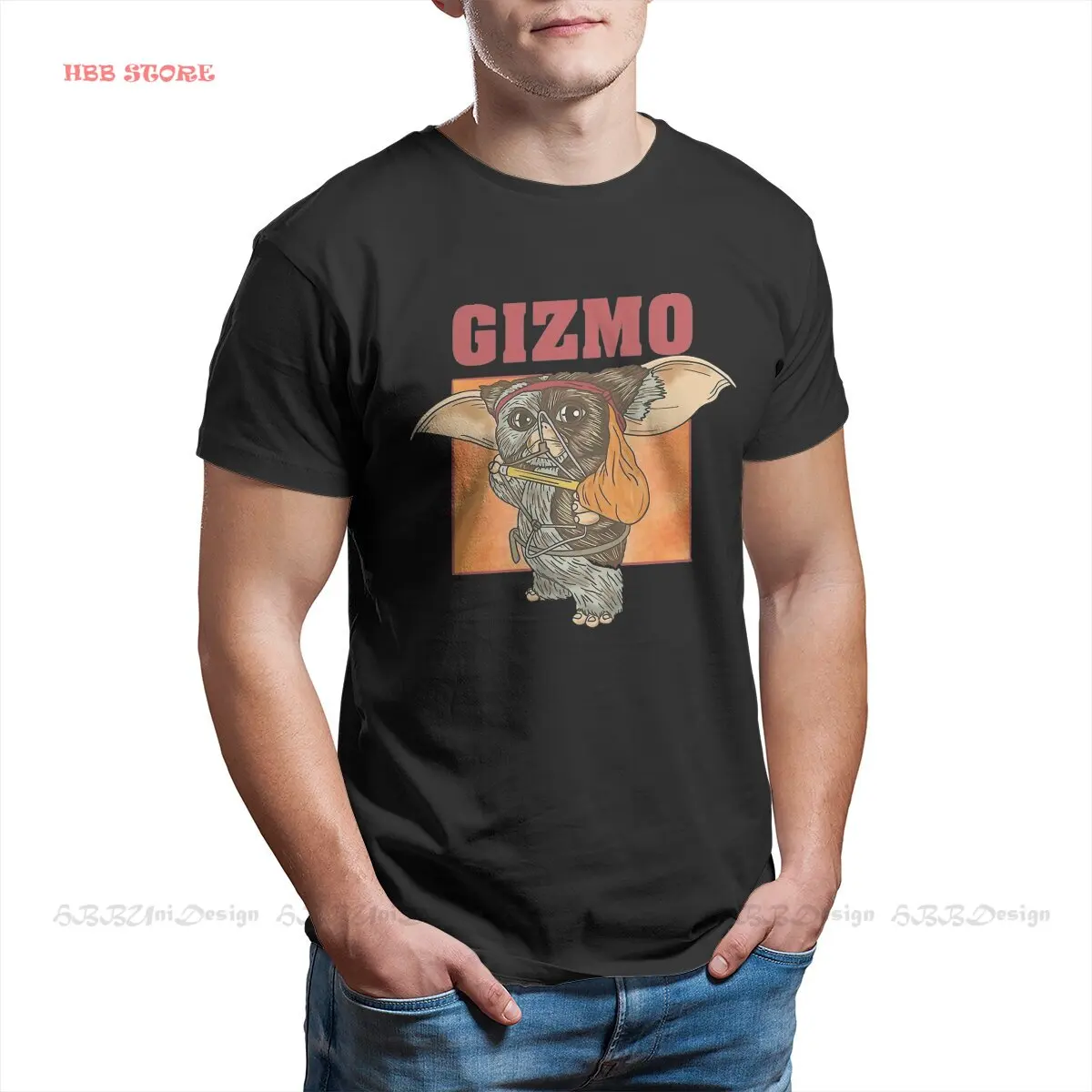 

Gremlins Film Creative TShirt for Men Rambo Basic T Shirt Distinctive Gift Clothes Streetwear