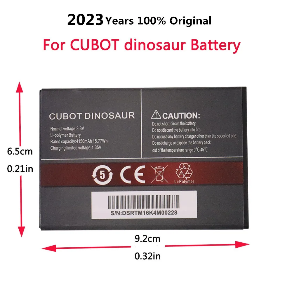 

2023 yeats 100% New Original CUBOT Battery 4150mAh For CUBOT Dinosaur Replacement Backup Mobile Phone Battery In Stock