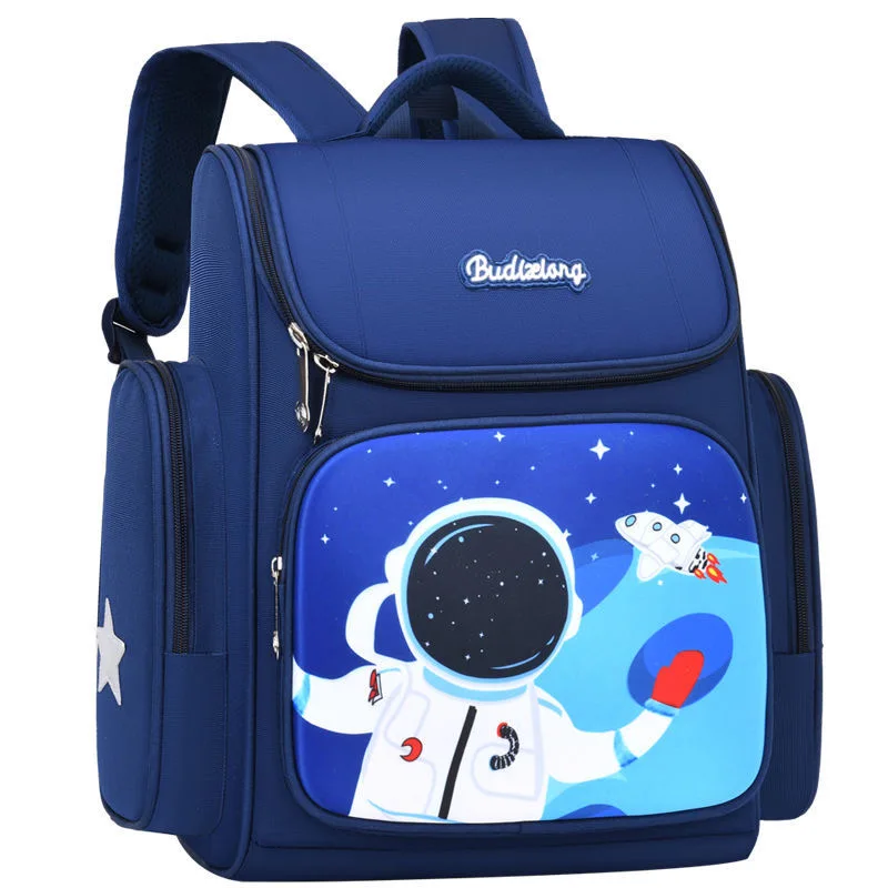 Детский школьный ранец для мальчиков и девочек, водонепроницаемый рюкзак с 3d-рисунком астронавта, учеников, Детская легкая сумка