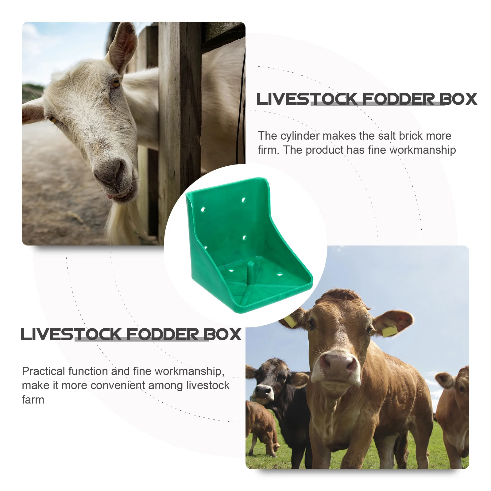 Блокировочный лоток для лизания крупного рогатого скота и овец с соляными