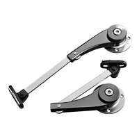 2pcs door stay strut lid flap stay system support hinge kitchen cupboard cabinet arbitrary stop function of folding rod accessor