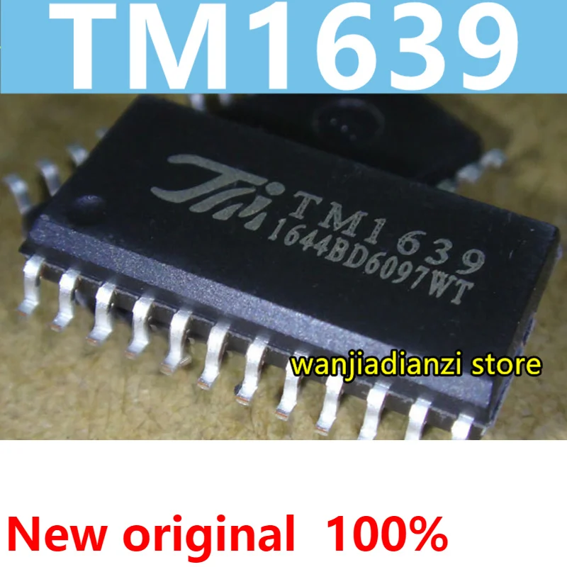 Оригинальный TM1639 SOP24 светодиодный патч-пакет, цифровой модуль управления IC, новая точка