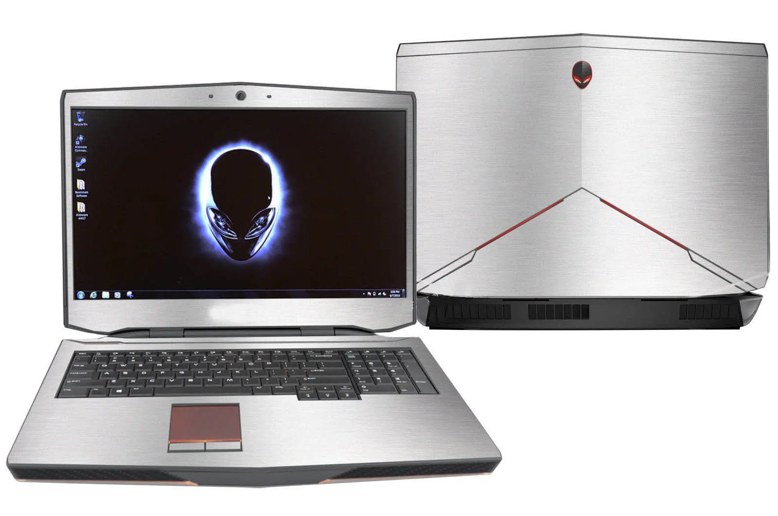 Наклейка из углеродного волокна для ноутбука Защитная Alienware 15 17 X14 X15 X17 R1 M15 M17 R2 R3 R4
