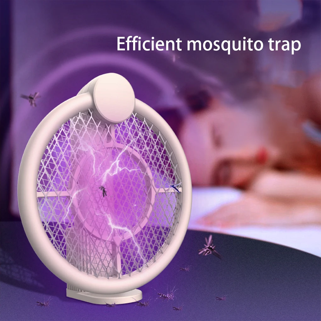 

Electric Pest Flying Bug Portable Racket USB Rechargeable Insect Racquet Gadget Bedroom Equipment Outdoor Camping Park