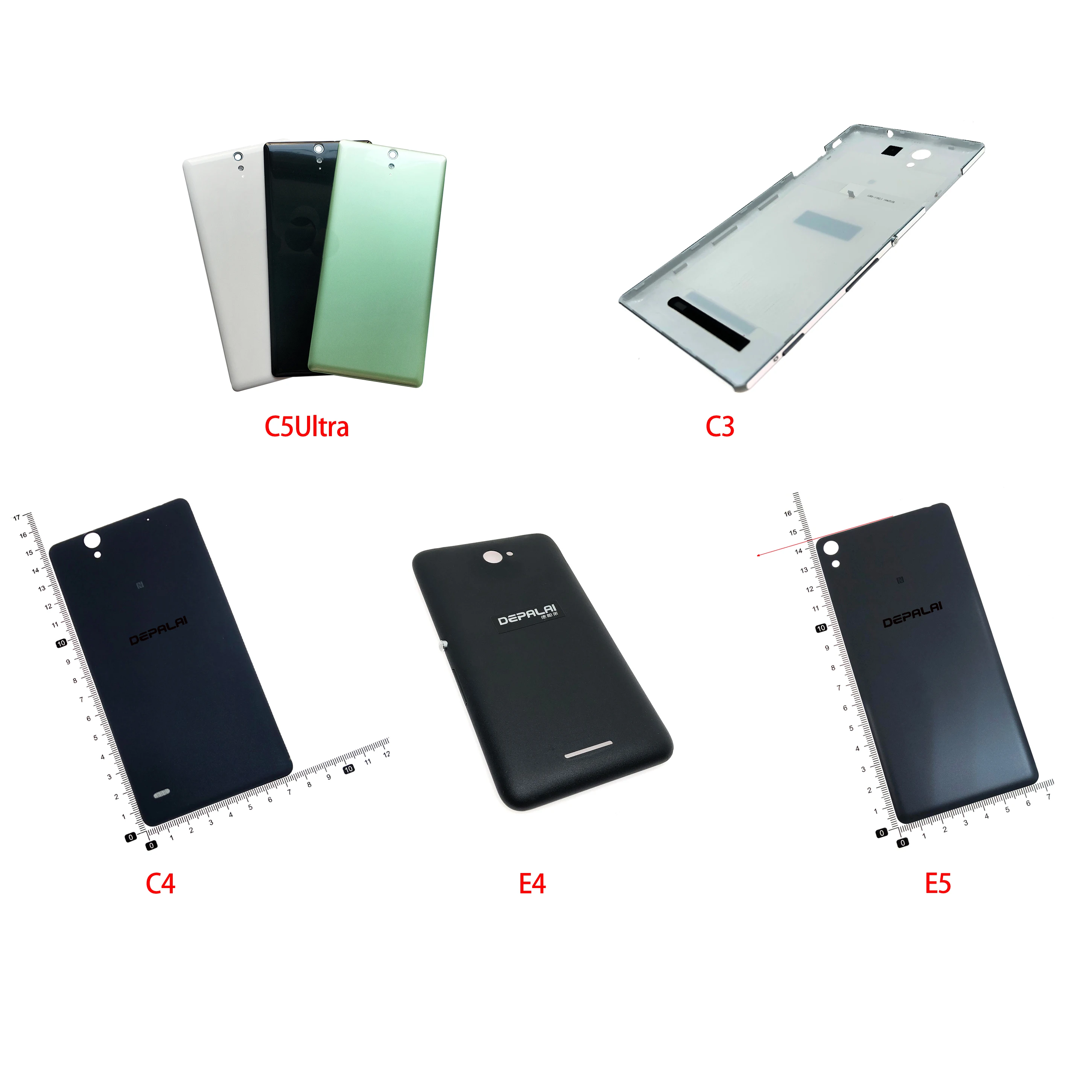 Задний корпус для Sony Xperia C3 C4 C5Ultra E4 E5 задняя крышка батарейного отсека с клейкой