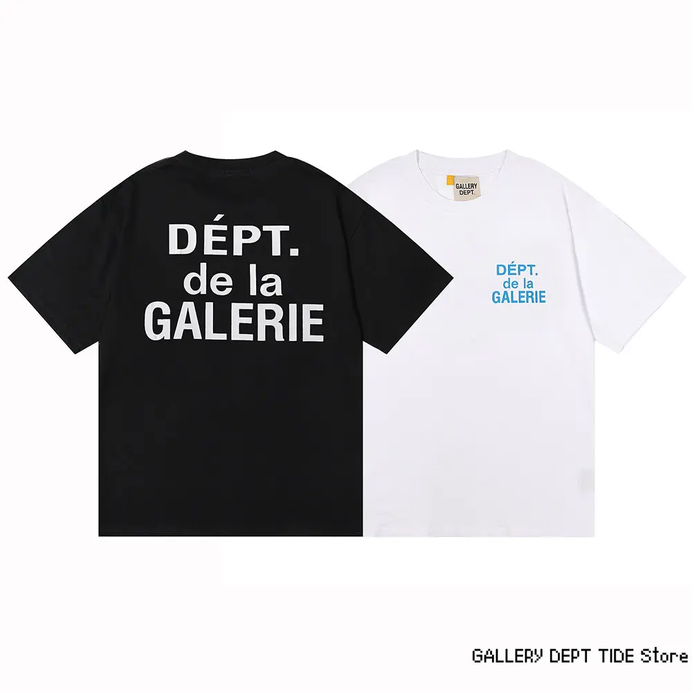 

Spring Letter Logo de la GALERIE T Shirt Loose Oversize Hip Hop Unisex Short Sleeve Tees
