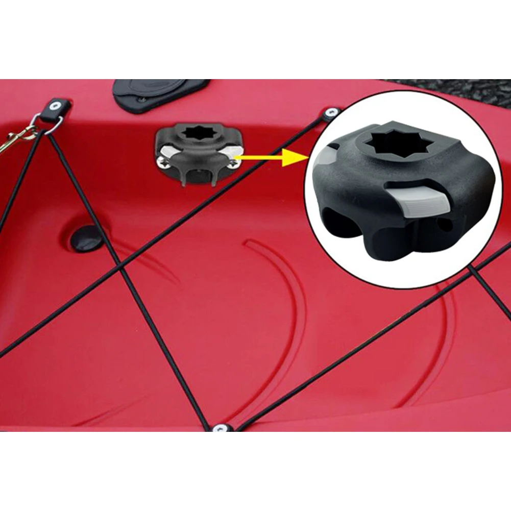

Canoe Kayak Star Mount Base Inflatable Boat Sea Fishing Rod Support Holder Pole Camera Mount Base 65x65x20mm ABS Kayak Accs