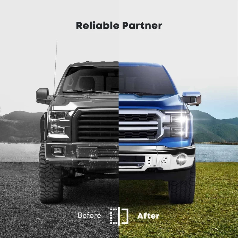Хромированная передняя бамперная накладка с отверстием для Chevrolet Silverado 1500 2022-2025 годов (art.: 3920dbbc63d7d) - 3920dbbc63d7d