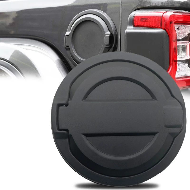 

JL Gas Cap Cover Fuel Filler Door Locking Gas Tank Cap for Jeep Wrangler JL JLU Rubicon Sahara 4-Doors 2-Doors 2018-2019 Black