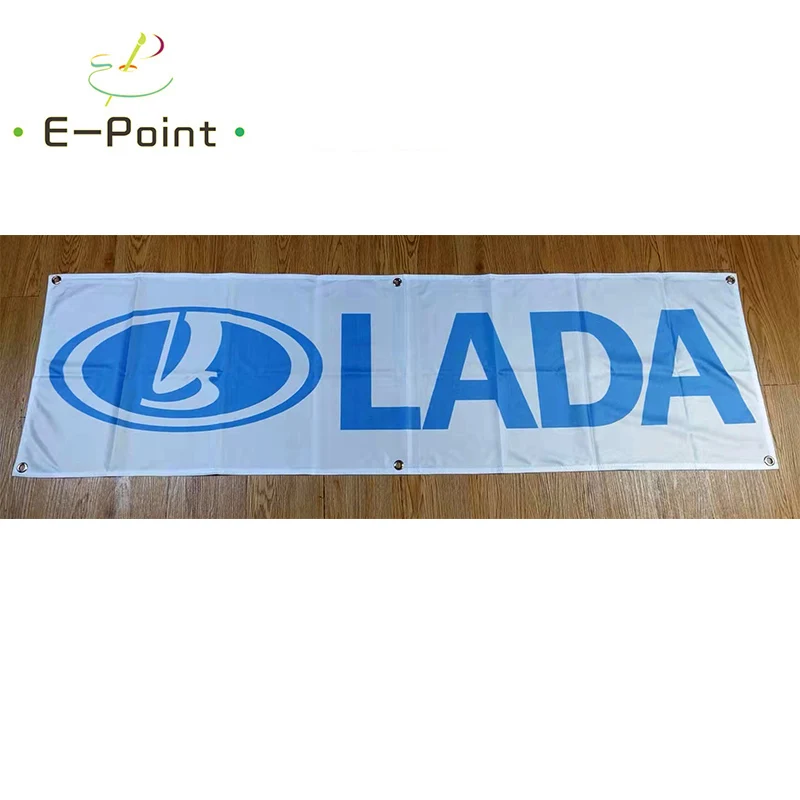 130GSM 150D Material Russia Lada Car Banner 1.5ft*5ft (45*150cm) Size for Home Flag Indoor Outdoor Decor yhx091